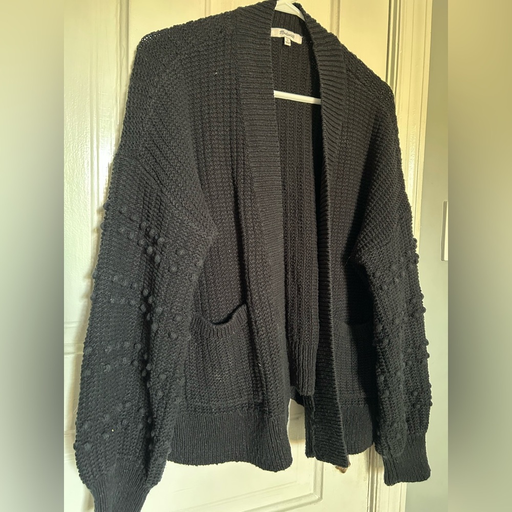 Madewell Navy Textured Cardigan